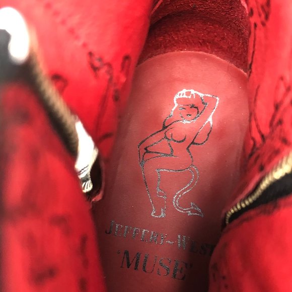 JEFFERY WEST 'MUSE' Tattoo Sylvian Leather Boots - Picture 8 of 11